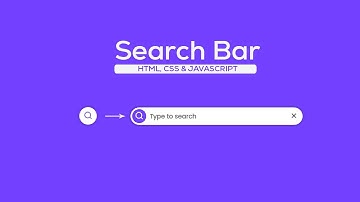 Animated search bar using HTML, CSS and JavaScript | CSS animation