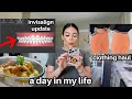 A Day In My Life: I'm getting Invisalign, cook with me + try on clothing haul