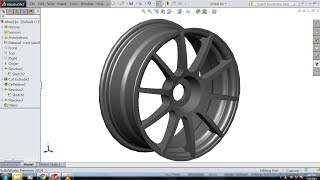 solidworks tutorial Alloy wheel