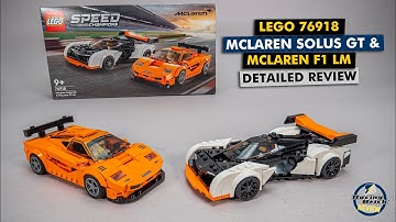 LEGO Speed Champions 76918 McLaren Solus GT & McLaren F1 LM detailed building review