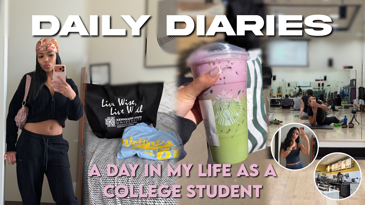 DAILY DIARIES 003 ˚ʚ♡ɞ˚ day in my life as a college student|on-campus ...