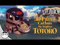 Catbus from my neighbor totoro 3d printing time lapse  painting