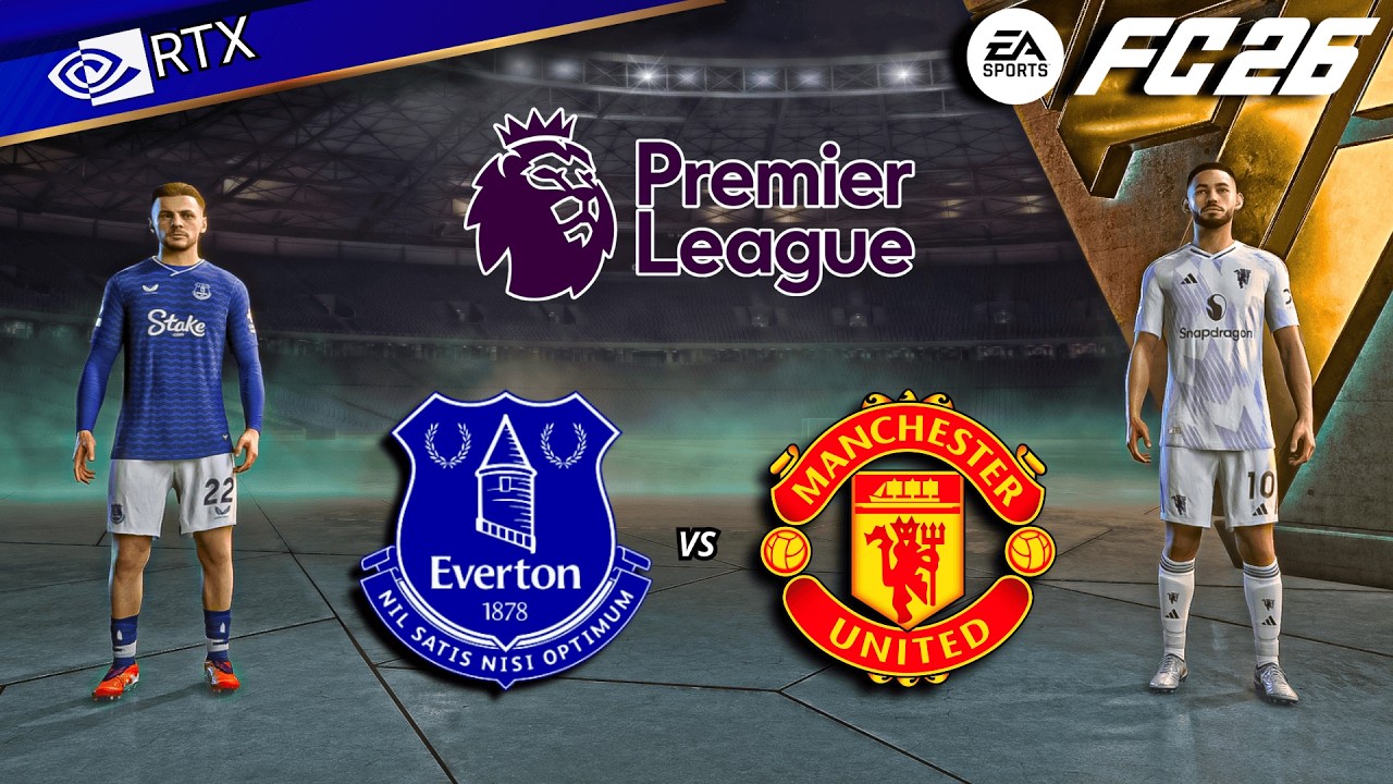 ФК 26 - Эвертон против Манчестер Юнайтед, Форт Кунья, Мбеумо | Премьер-лига 25/26, полный матч | ...