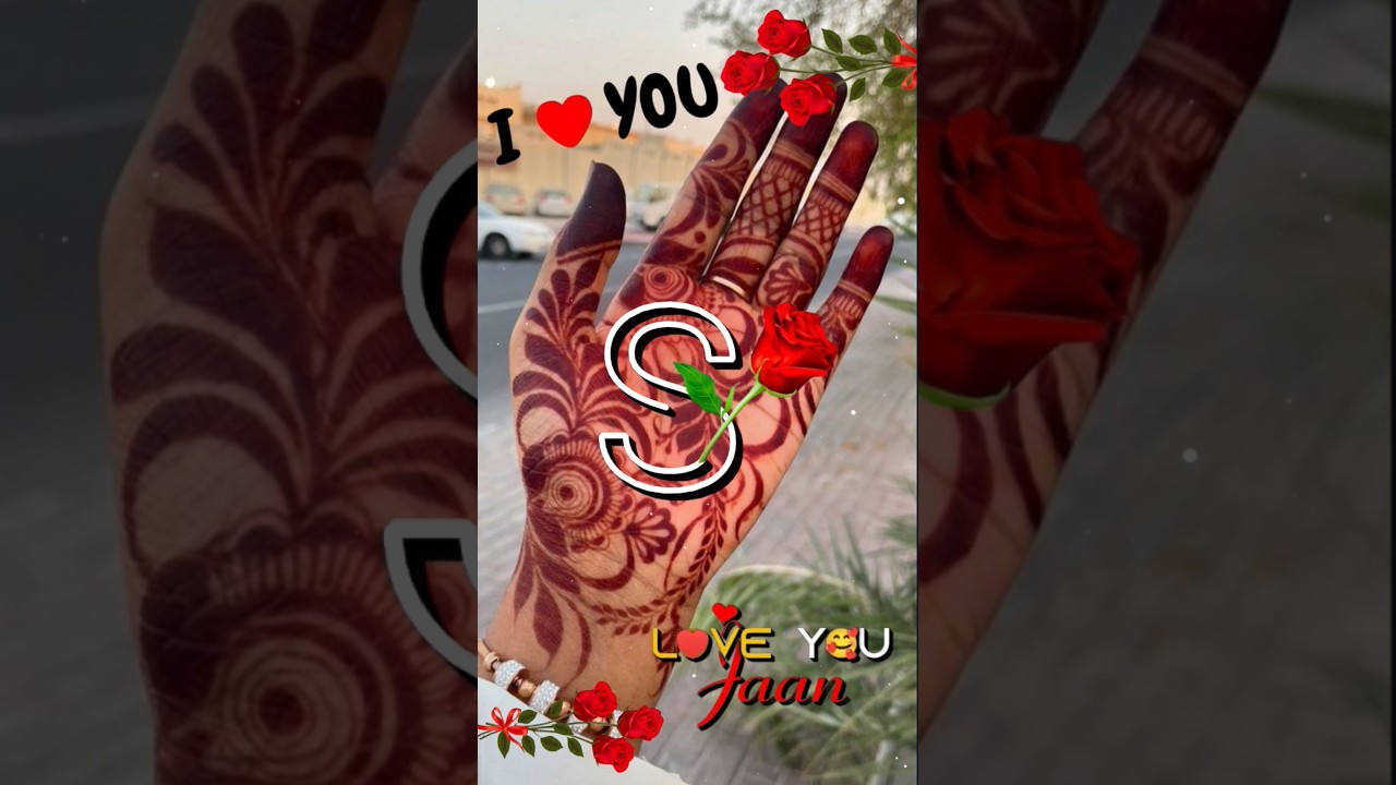 S letter name whatsapp status video