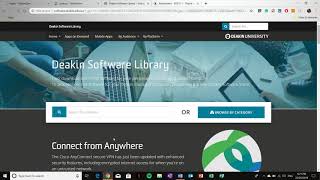 Using the Deakin Sync Search Feature to Find Software