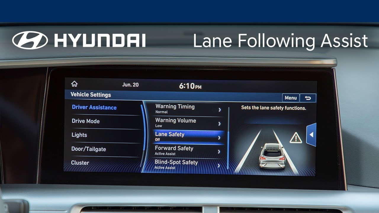 Using Lane Following Assist | Hyundai