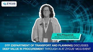 Kira Fitzpatrick on Zycus Adoption at DTP | From iContract to QuickSource in Public Procurement