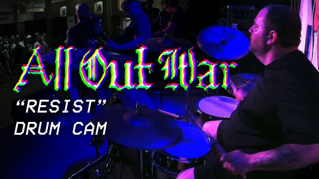 Jesse Sutherland (ALL OUT WAR) Drum Cam - "Resist"