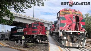 Que se llevo esa GEVO?⚠️ Asi fue la llegada y Salida del Dr. Vagon a Altamira con una SD70ACe 4130🚂