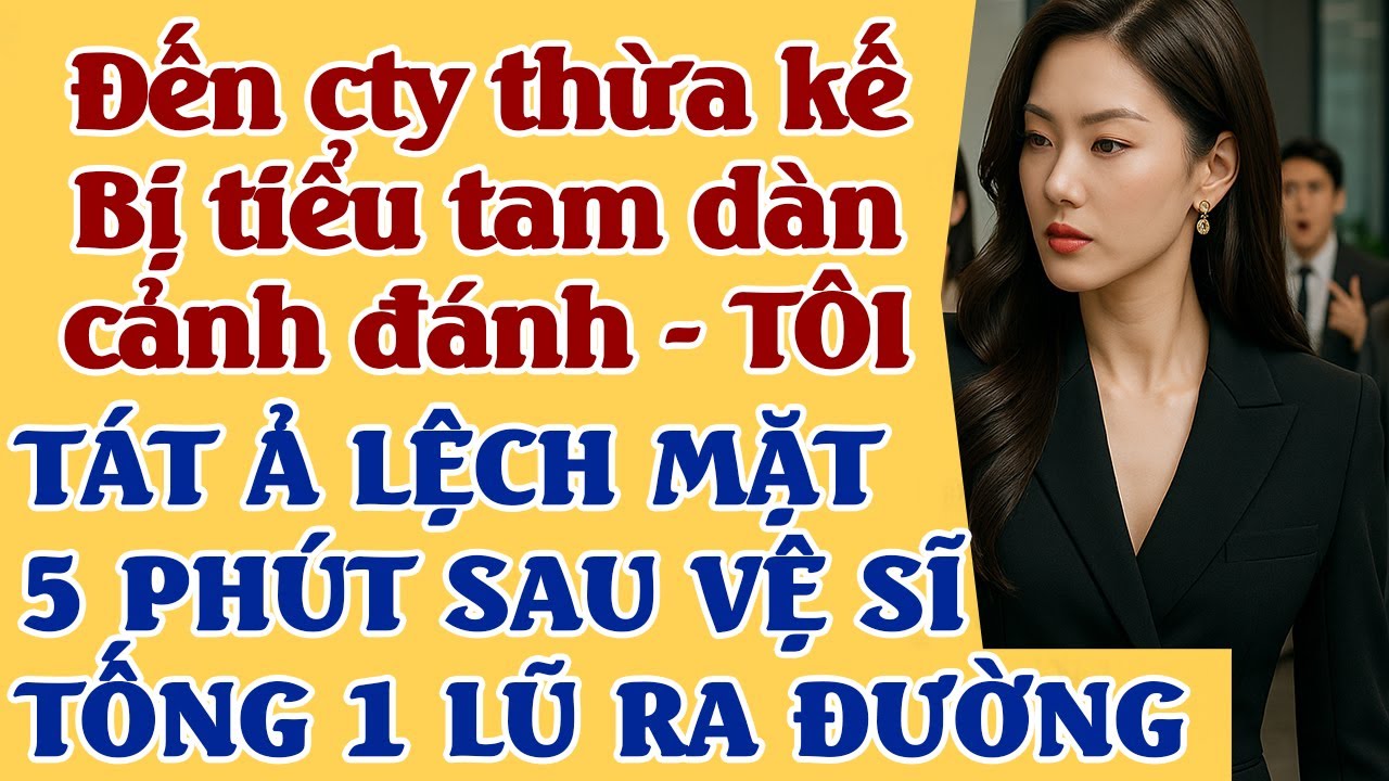 Đến cty thùa kế - Bị tiểu tam dàn cảnh đ..ánh - TÔI TÁT Ả LỆCH MẶT -5 PHÚT SAU VỆ SĨ KÉO LÊ RA ĐƯỜNG