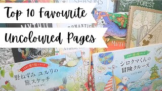 Top 10 Favourite Uncoloured Pages