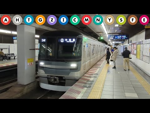 Le trajet optimal pour parcourir les 13 lignes du métro de Tokyo