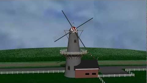 Windmill Made With Blender.