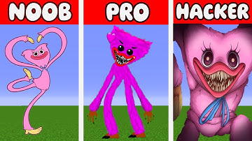 NOOB VS PRO VS HACKER  Kissy Missy Minecraft Pixel Art