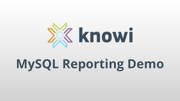 MySQL Reporting Using Knowi