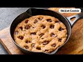 Giant Chocolate Chunk Cookie | Eggless Chocolate Skillet Cookie ~ The Terrace Kitchen