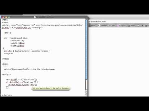 JS 4U 120: the Doublick Function in JQuery