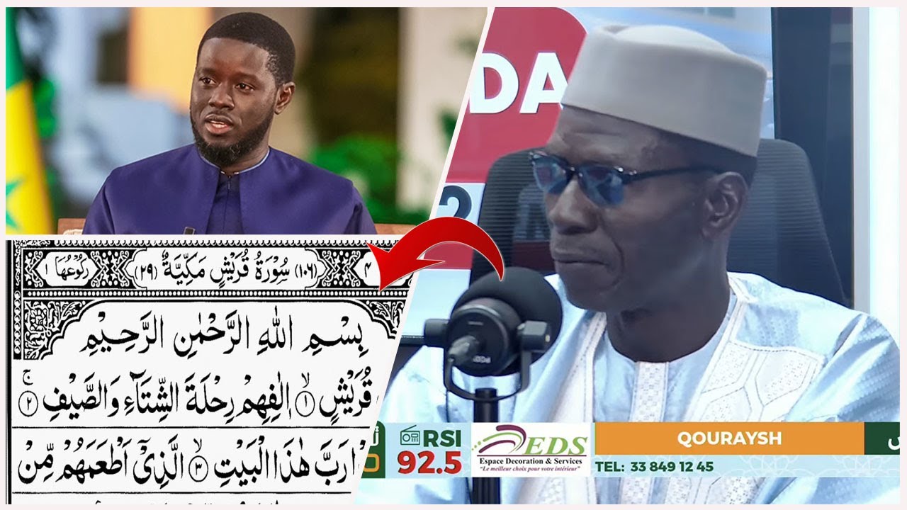 Sourate (Li ilafi quraychine), Oustaz Taib Socé envoi un message au Président de la république