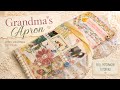 Patchwork Junk Journal Tutorial | Fabric Cover &amp; Mini Pockets like Grandmas Apron 