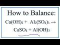 Balancing Chemical Equations Concepts