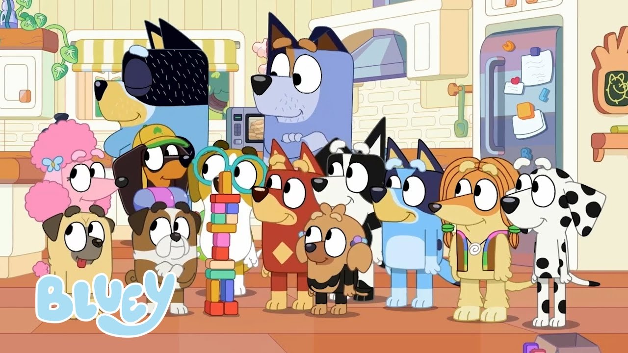 Lad festen begynde! 🥳 | Fejr med Bluey! 💙 | Bluey På Dansk