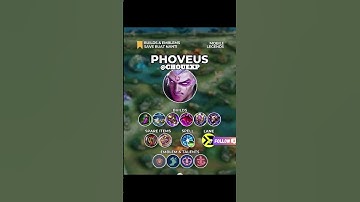 ML PHOVEUS Best Build and Emblem Setup Guide 2025 #trending #mlbb #chouexp #fyp #viral #shorts