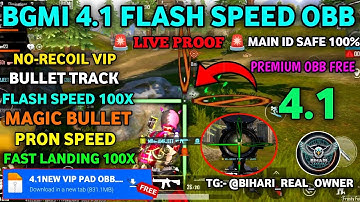 BGMI 4.1 AIMBOT OBB | BGMI 4.1 NO RECOIL CONFIG | BGMI NO RECOIL CONFIG 4.1 [100% Safe No Ban ]