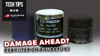 An RX8 Oil filter on your Subaru?