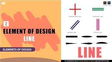 Element of Design Line // Types of Lines // Elements of Design Theory Class 2 in Urdu / Hindi