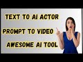 Awesome text to ai actor