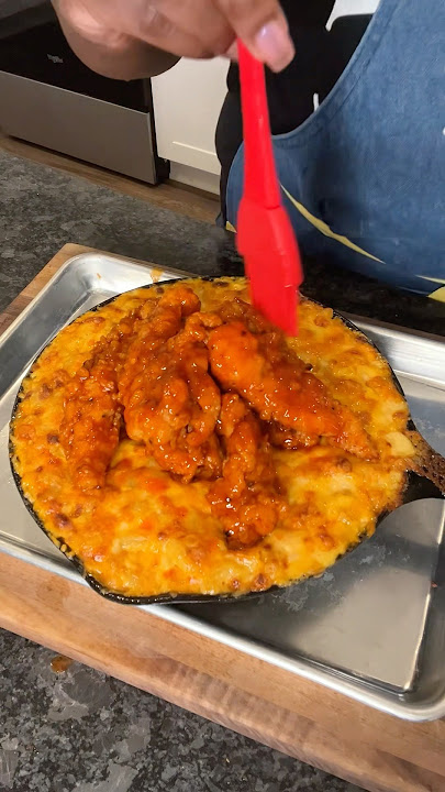 Hot Honey Chicken Tenders w/Mac & Cheese #chixkentenders #easyrecipe #food #fyp