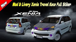 XENIA travel Mod & Livery Bussid || terbaru 2023 (full sriker)