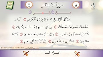 سورة الانفطار من الآية 6 إلى 13