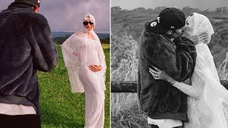 Hailey Bieber's Stunning Instagram Announcement  A Vow Renewal, Pregnancy, and Unveiling of New BABY