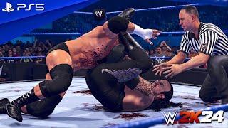 WWE 2K24 - Triple H vs. The Undertaker - No Holds Barred Match at WrestleMania | PS5™ [4K60]