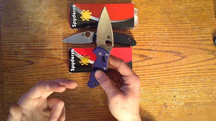 Spyderco Manix 2 S110V blue/purple G10 vs S30V black G10