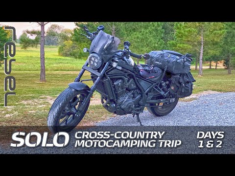 ROADTRIP: Honda Rebel 1100 // Solo Cross-Country Motocamping Trip // Days 1 & 2