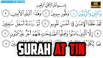 Surah At Tin سورة التين |Arabic Text  | Sheikh Abdullah Juhany الشيخ عبدالله جهني Ultra HD 4K