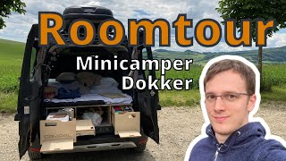Roomtour DOKKER Minicamper | CAMPAL Campingbox mit DIY Erweiterungen + unser Camping-Equipment! ️
