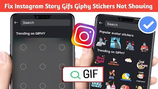 Fix Instagram Story Gifs Giphy Stickers Not Showing | Giphy Gifs Not Loading on Instagram - 2025