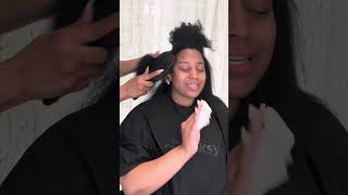 The importance of a Silk press and trim. Let’s start your healthy hair journey.