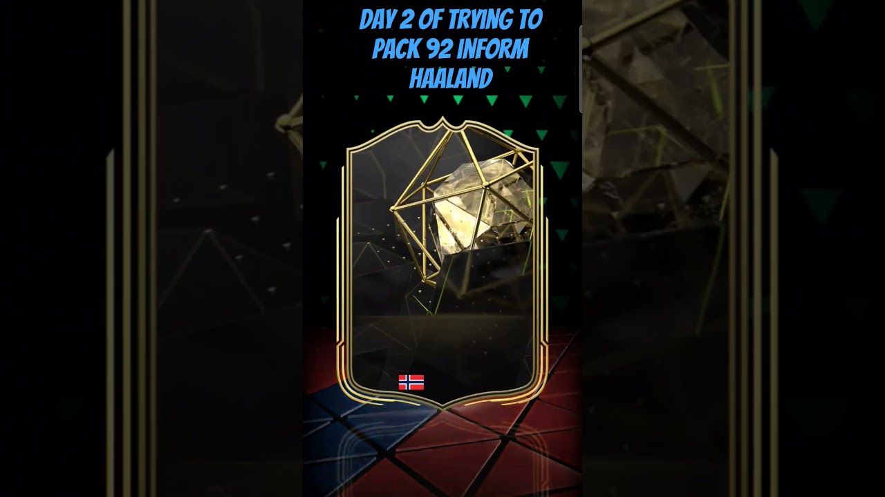 day 2 of trying to pack 92 inform haaland