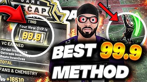 THE *NEW* FASTEST 99.9 OVERALL METHOD IN NBA 2K20! HIT 99.9 IN 1 DAY! HOW TO GET 99 OVERALL IN 2K20