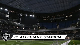 Watch as construction workers test allegiant stadium's blackout
evacuation safety measures on the new state-of-the-art stadium. visit
https://www.raiders.com...