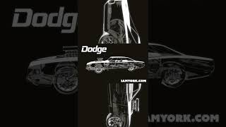 1969 Dodge Charger with Hemi Blower Blueprint Anime