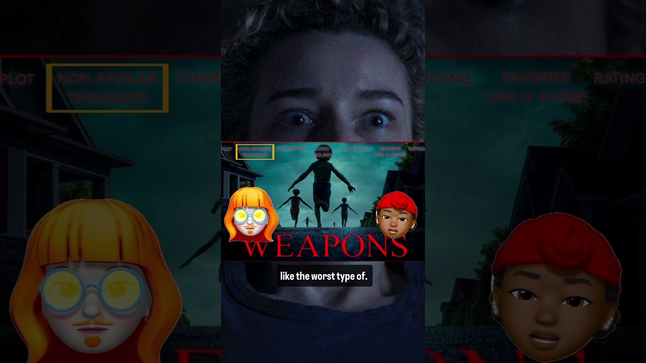 One of us thought it was the perfect amount of scary & the other thought it wasn't #weaponsmovie One of us thought it was the perfect amount of scary & the other thought it wasn't #weaponsmovie