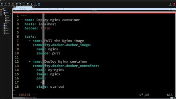 Deploy docker container using Docker and Ansible
