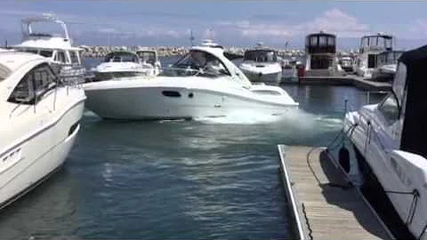 Speed docking  Twin Engine Boat Part 2