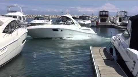 Speed docking  Twin Engine Boat Part 2