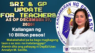 SRI and GP Update as of December 29, 2020